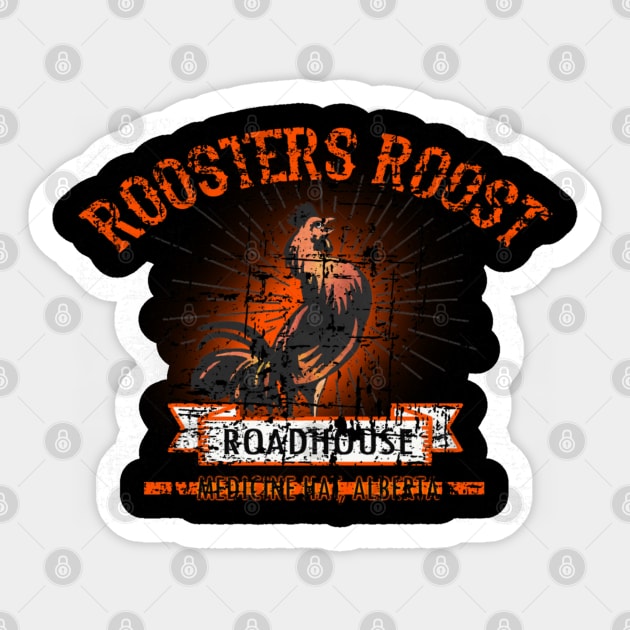 Rooster's Roost Roadhouse Sticker by hauntedjack